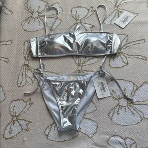GB Shimmering Silver Bikini